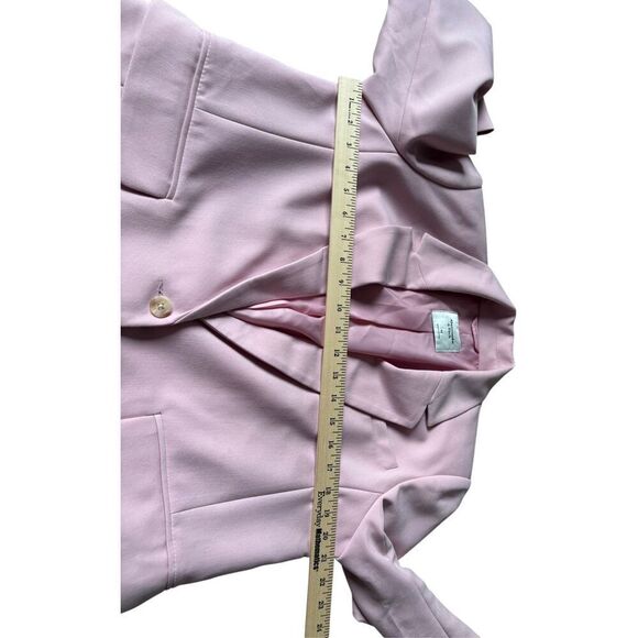 Abercrombie & Fitch Pink Blazer size M Padded Shoulders - Picture 5 of 11